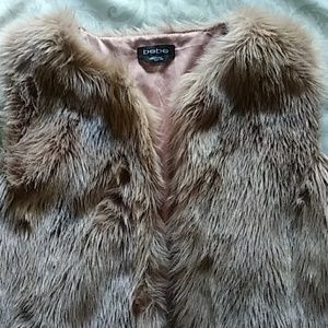 Bebe Faux Fur Vest